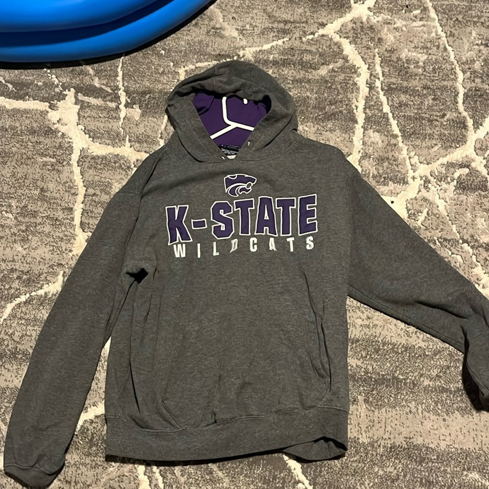 Kansas State Grey Hoodie Size L